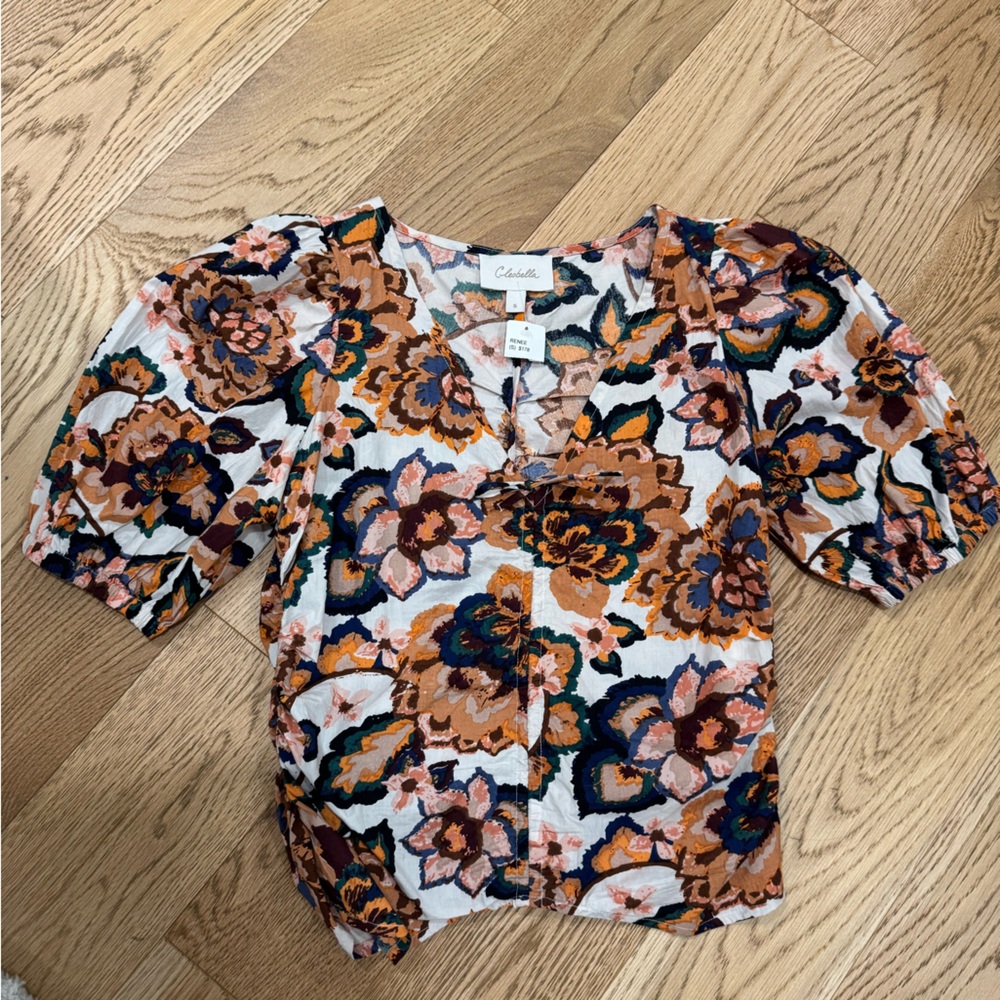 Cleobella Blouse - short sleeve + puff sleeve